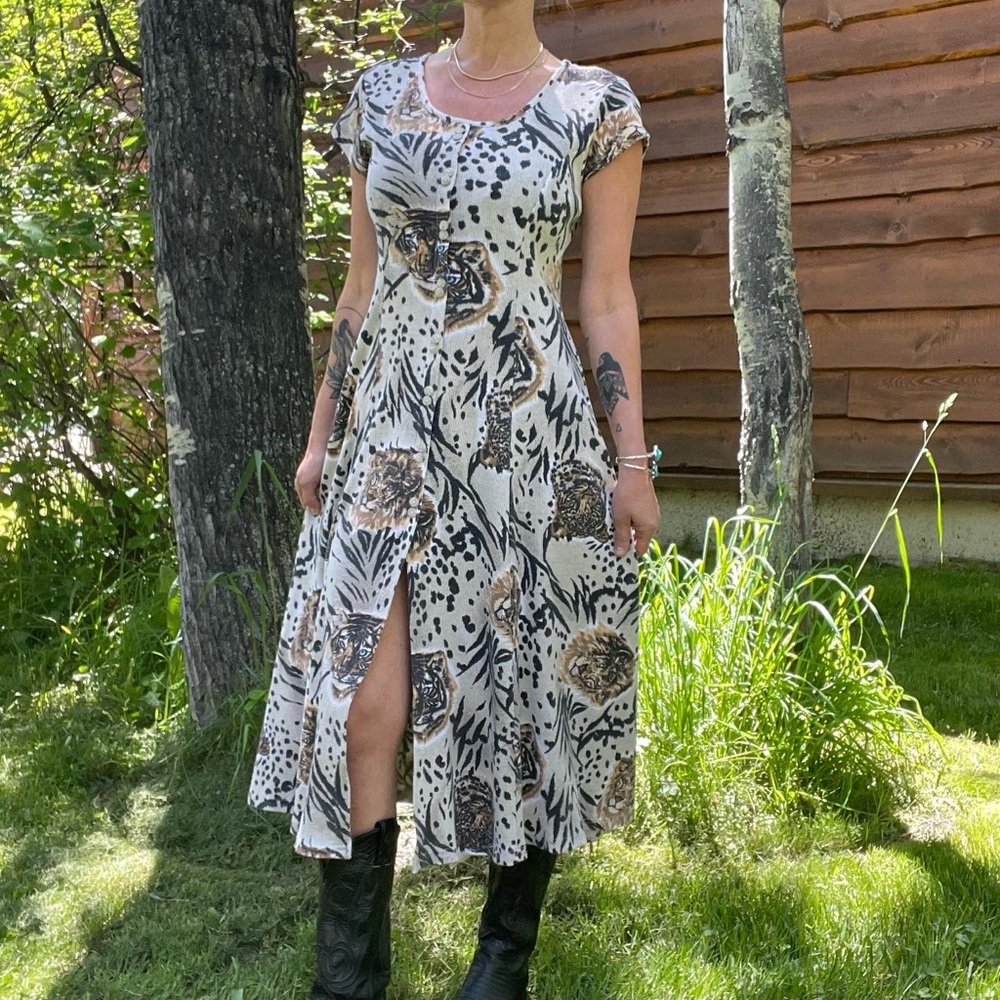 90’s Animal Print Dress